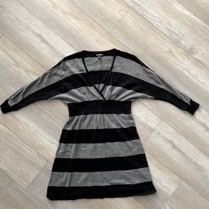 Express faux wrap sweater dress size S
